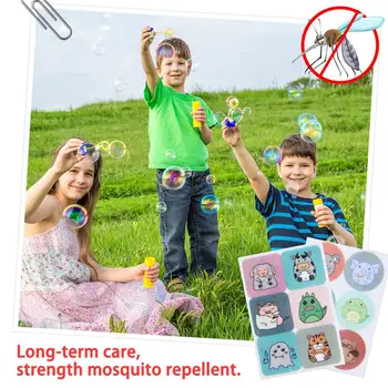 

36pcs/bag Mosquito Stickers DIY Mosquito Repellent Stickers Patches Cartoon Face Drive Repeller
