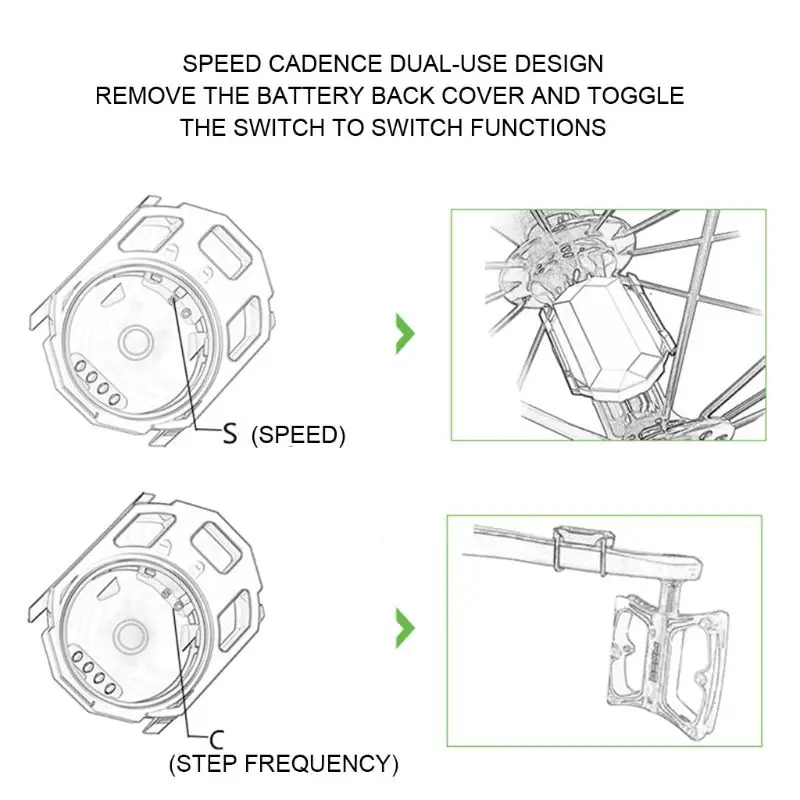 Велосипедный датчик скорости Каденции муравей и Bluetooth водонепроницаемый для тренировки езды на велосипеде