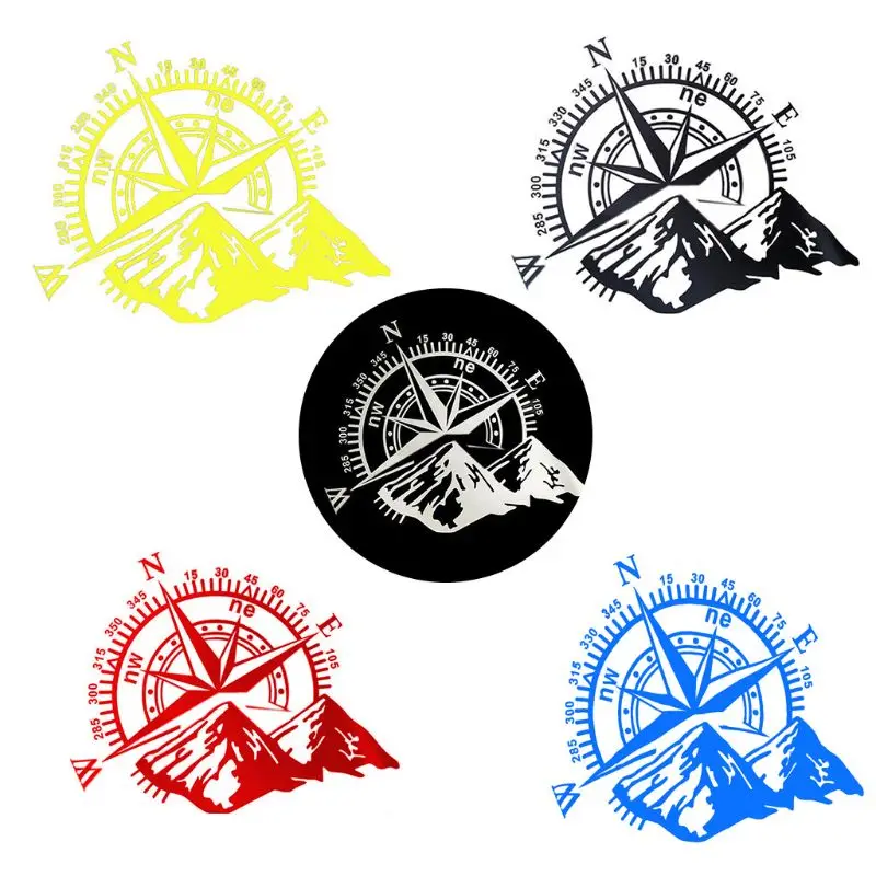 

48*34cm Off-road Compass Car Sticker Rose Navigate Vinyl Sticker Decal Car Auto Laptop Car Door and Hood