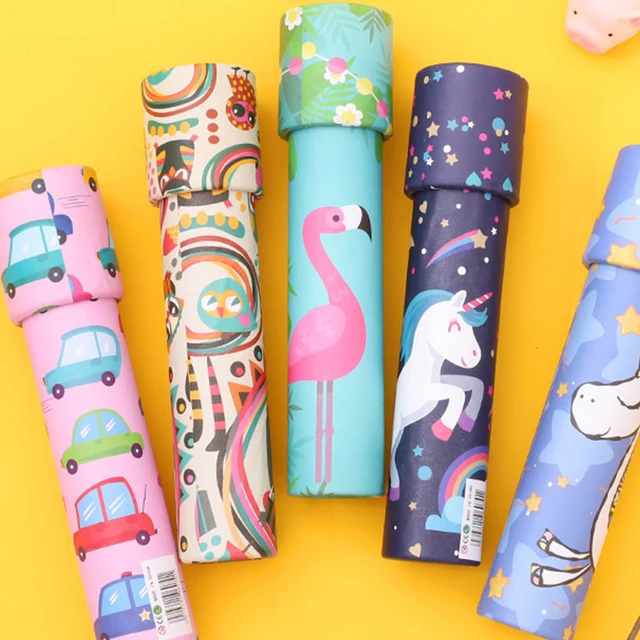 6pcs Classic Kaleidoscope Toys Rotating Colorful Novelty Educational Toys Imaginative Magic For Kids Children Random Patten 3