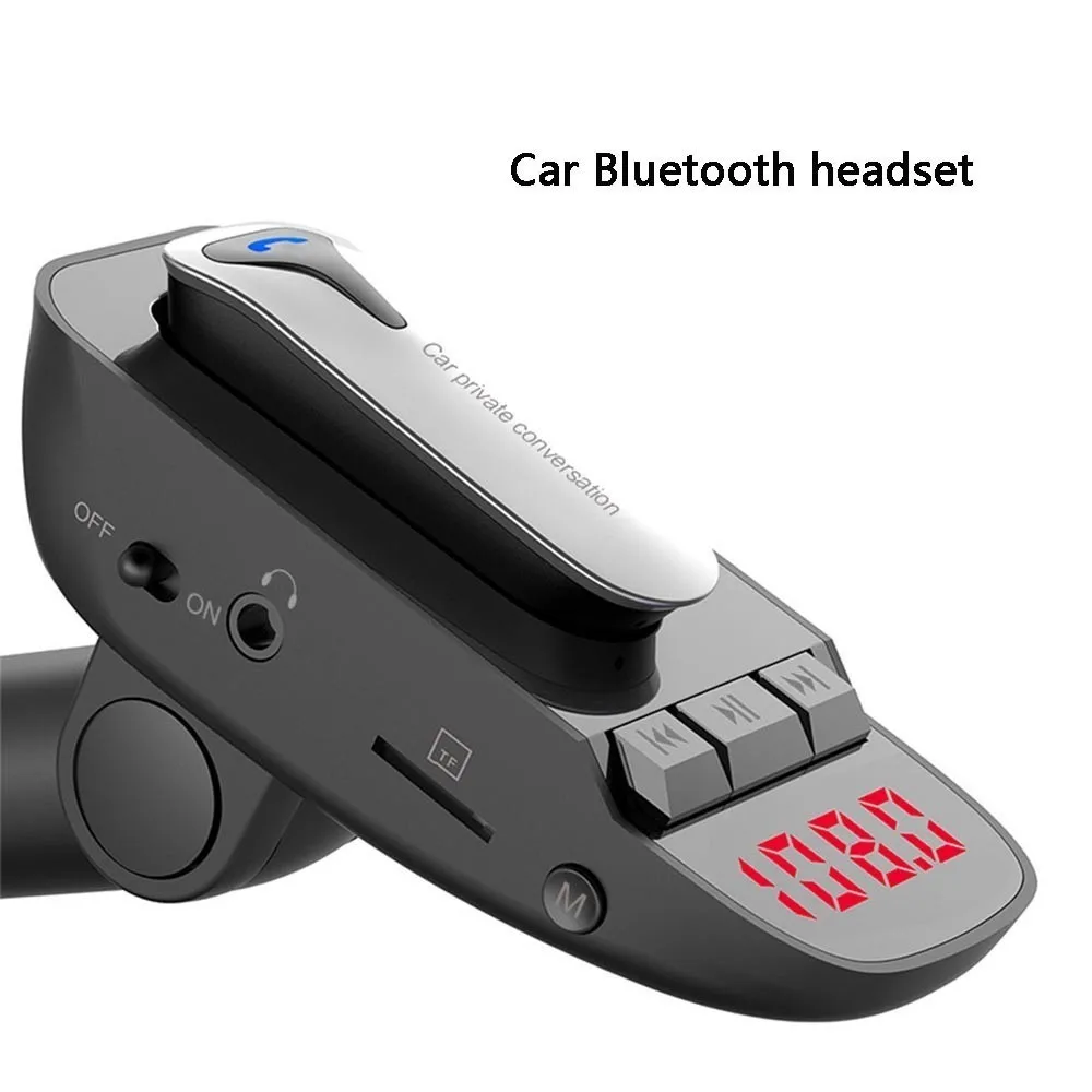 Bluetooth беспроводной автомобильный fm-передатчик Mp3 плеер Handsfree автомобильный комплект USB зарядное устройство ЖК-дисплей Поддержка TF карта Автомобильный FM модулятор