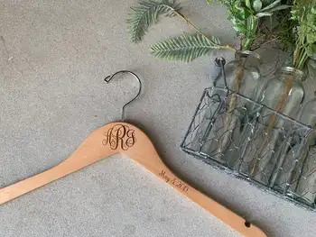 

Wooden Wedding Hanger | Bride Hanger | Bridesmaid Hanger | Monogram Hanger | Bridal Hanger | Wedding Dress Hanger | Bride Gift |