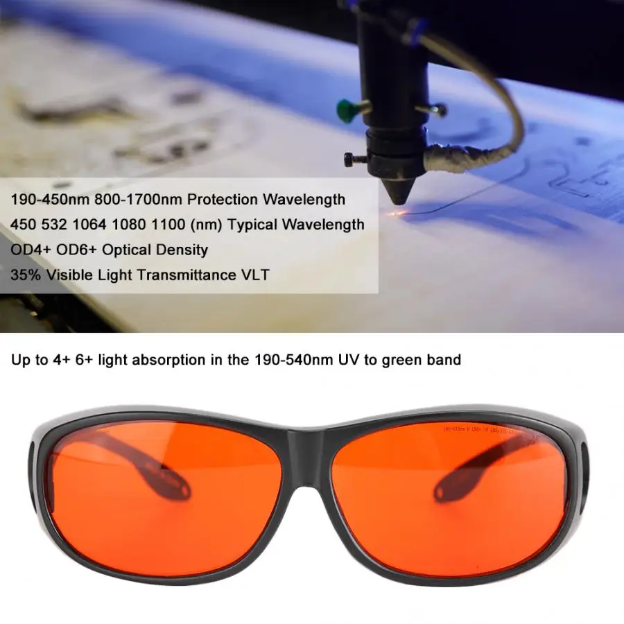 Защитные очки 532nm UV зеленый полупроводниковый лазер защитные очки рабочие очки