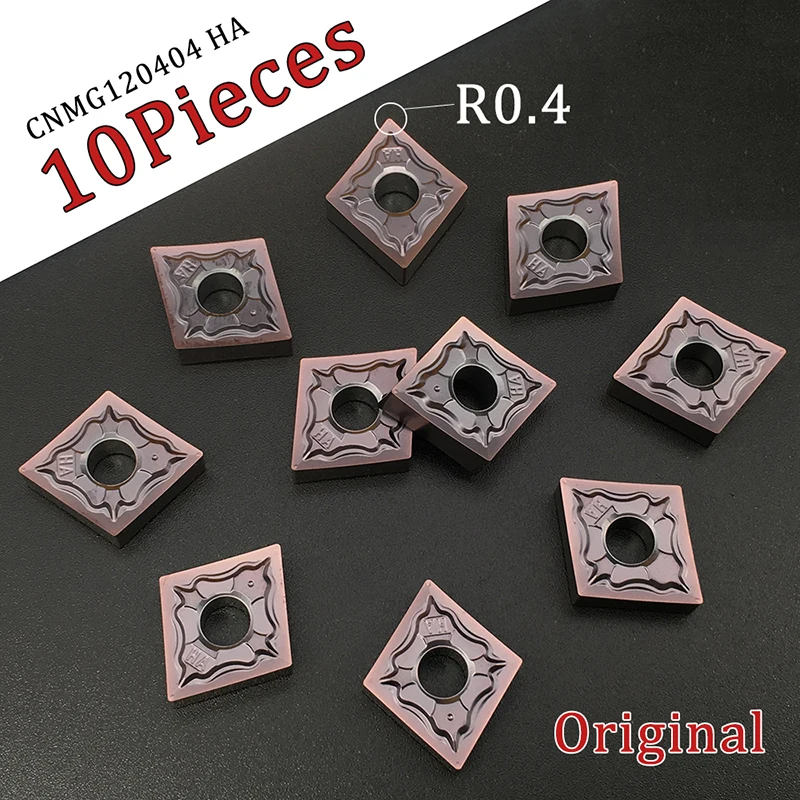 CNMG120404 CNMG120408 HA PC9030 внешний токарный инструмент высокое качество токарный резак инструменты CNMG 1204 ВСТАВКИ для MCLNR/L держатель инструмента - Цвет: CNMG120404 HA PC9030