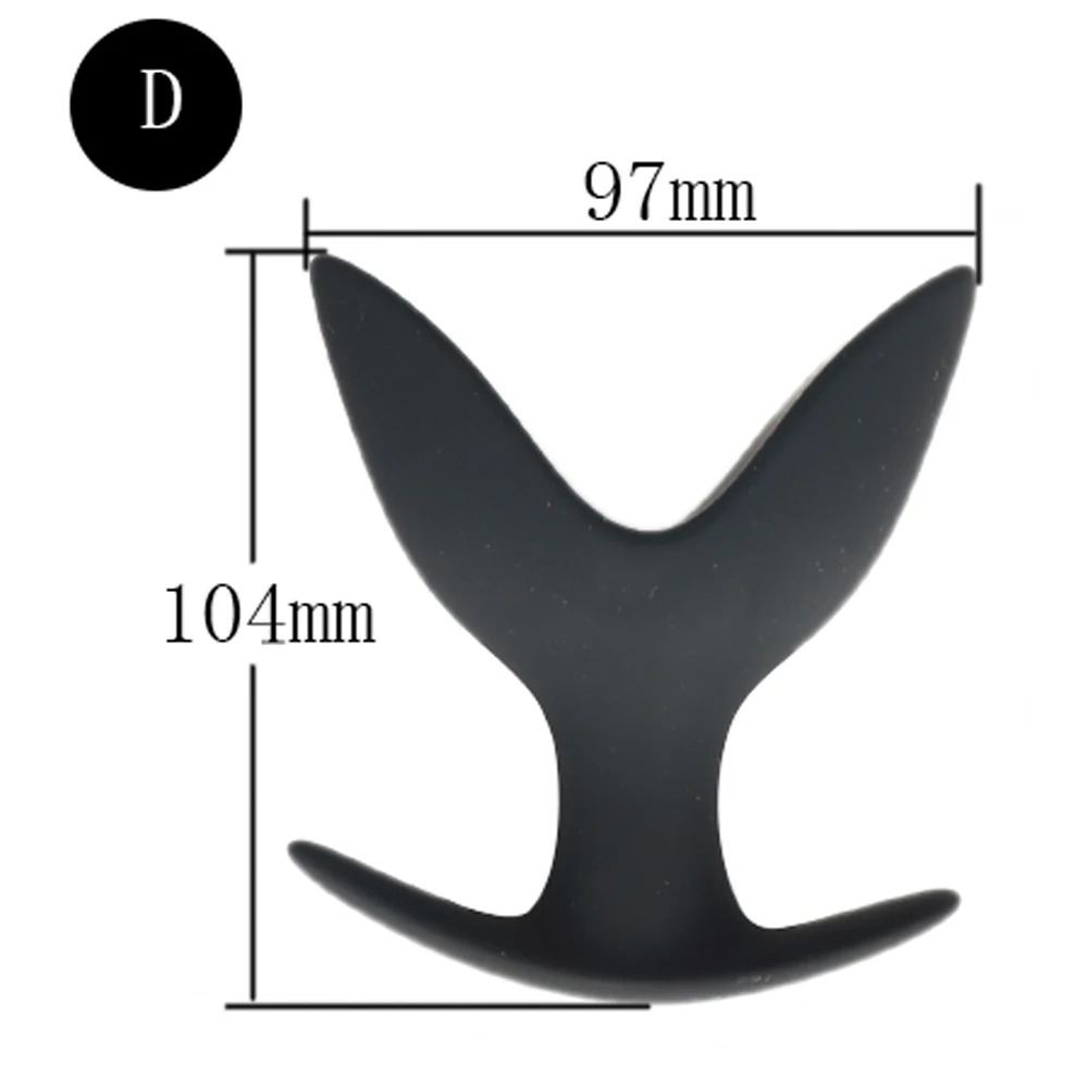 Anal Flow Dilator Silicone Speculum Hollow Butt Plug Unisex_voghion.com