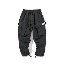 Kaiz Carthane,, Осенние, японский стиль,, популярный бренд, мужские, диагональные карманы, черные, Повседневная рабочая одежда, луч ноги, брюки, 19k0