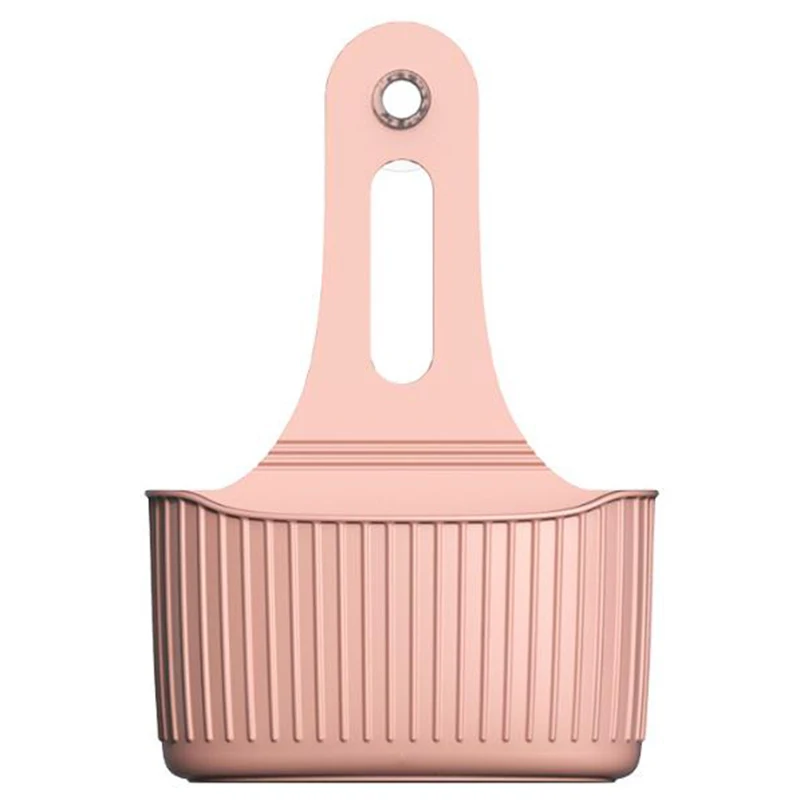 Kitchen Hanging Basket Sink Sponge Drain Holder Bathroom Storage Rack Organizer PVC 23*16cm basket strong suction