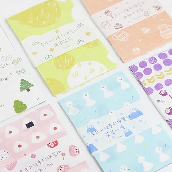 

Paper dyed note paper, Suri notes series, creative and fresh hand account, collage material, decorative stickers, 6 options