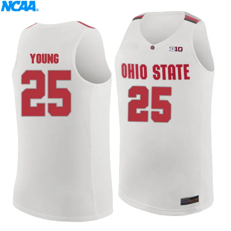 Новое поступление, высокое качество, Ohio State Young#25, Спортивная футболка для колледжа, трикотажные изделия, S-XXXL