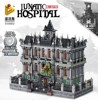 

7527pcs Dc Movie Super Arkham Asylum Breakout Lunatic Hospital Sanctum Sanctorum Building Blocks Bricks Lepining 76108 Toys Gift