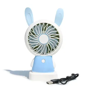 

1Pcs 1Pcs Cartoon USB Charging Portable Handheld Electric Fan Air Conditioner Cooler Student Dormitory Cooling Fan Summer Desk