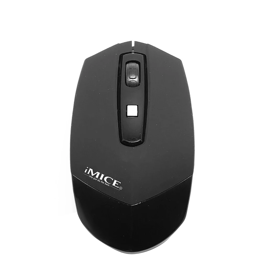 black IMICE E-2350 мини 2,4 ГГц Беспроводная мышь 1200 dpi Регулируемая компьютерная мышь для ноутбука беспроводная Рабочая оптическая мышь - Цвет: black