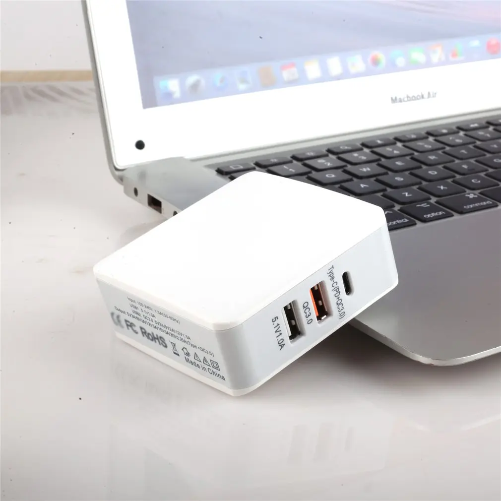 68 Вт PD+ QC3.0 зарядное устройство Быстрая зарядка usb зарядная станция type-C адаптер питания Универсальный мобильный телефон Настольный