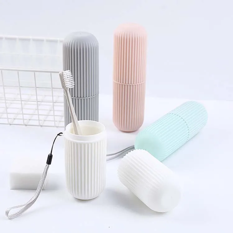 

4pcs Portable Toothpaste Toothbrush Holder Case Non-Slip Germproof Plastic Storage Box for Travel Bathroom Accessories