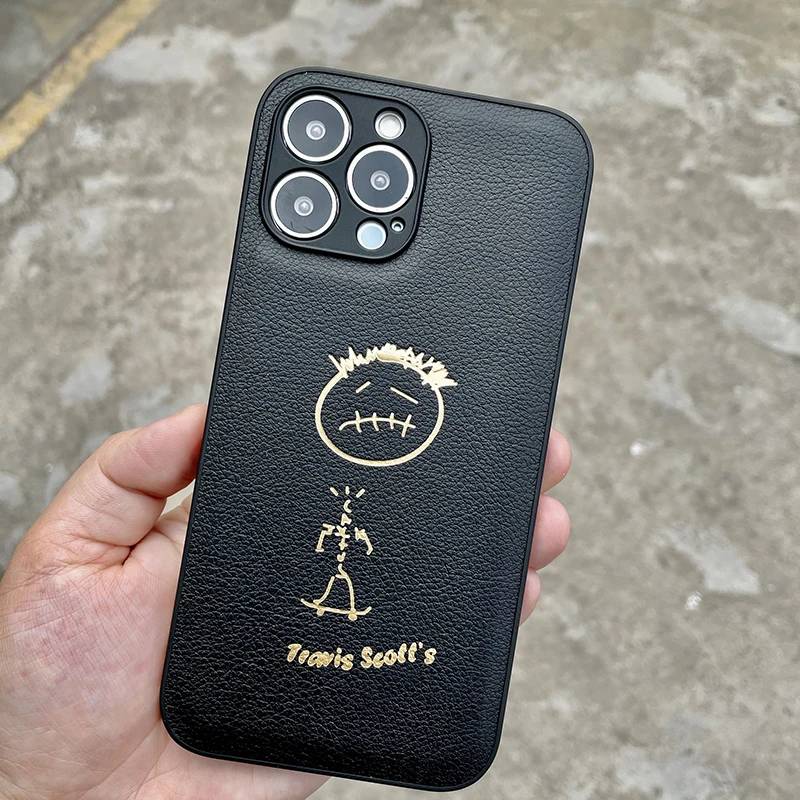 Жёсткий кожаный чехол для iPhone 13 12 Pro Max 7 8 Plus XS XR 11 SE 2 MiNi skateboard | Мобильные телефоны и