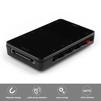 

1 to 10 Port 4PIN SATA PWM CPU Cooler Case Cooling Fan Cable Hub Splitter Adapter for PC Case Computer Chasis Cooling Fan