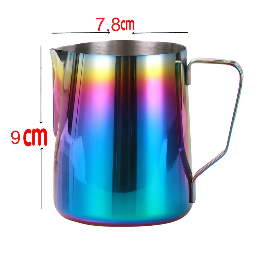 Milk Frothing jug Espresso Coffee Pitcher Barista Craft Coffee Latte Milk Frothing Jug Stainless Steel Colorful Mug Frothing Jug