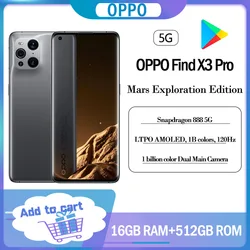 OPPO – SmartPhone Original Find X3 Pro, Snapdragon 888 16GBram 512GBrom 5G 65W Super VOOC2, Google Play 