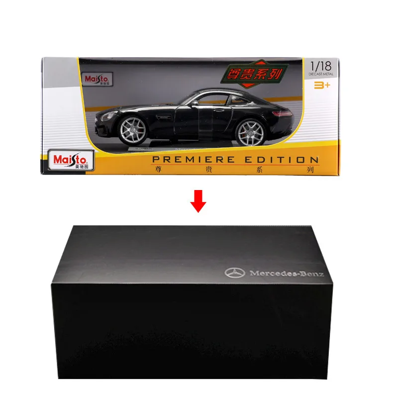 Модель автомобиля Maisto 1:18 Mercedes Benz SLS AMG матовая из сплава модель коллекция