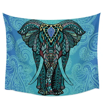 

Colorful Elephant Paisley PatternTapestry Wall Hanging Bedroom Wall Dormitory Home Decoration Tapestry Wall