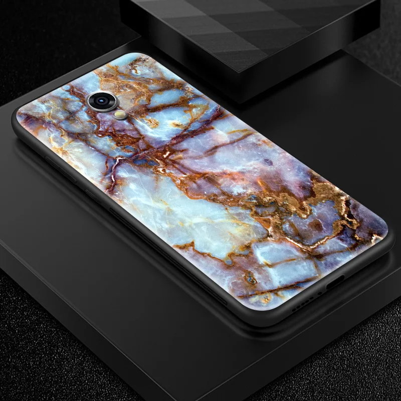 W345 Для Meizu 16s 16th Plus 16X M6T M882Q M892Q чехлы из закаленного стекла для Meizu M9 Note M5 M6 M8 TPU рамка защитный чехол - Цвет: W345