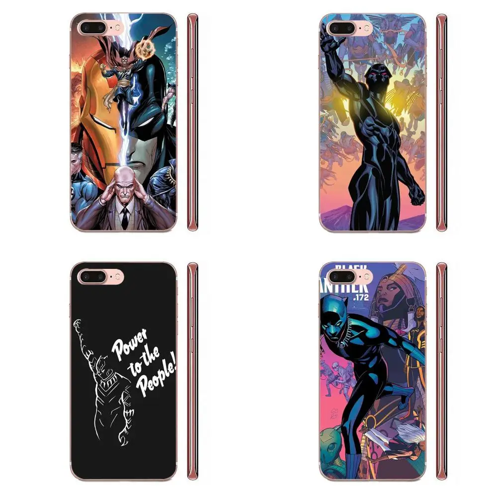 Мягкие лучшие чехлы для Xiaomi Redmi 3 3S 4 4A 4X 5 6 6A 7 K20 Note 2 5A Plus Pro 16 Comics Marvel Black