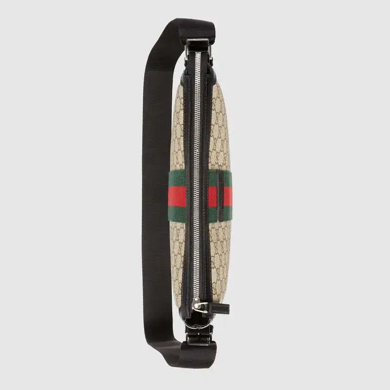 Люксовый бренд Gucci веб GG Supreme, мужские сумки через плечо, повседневные мужские сумки через плечо, деловые сумки 387111 KHNGN 969