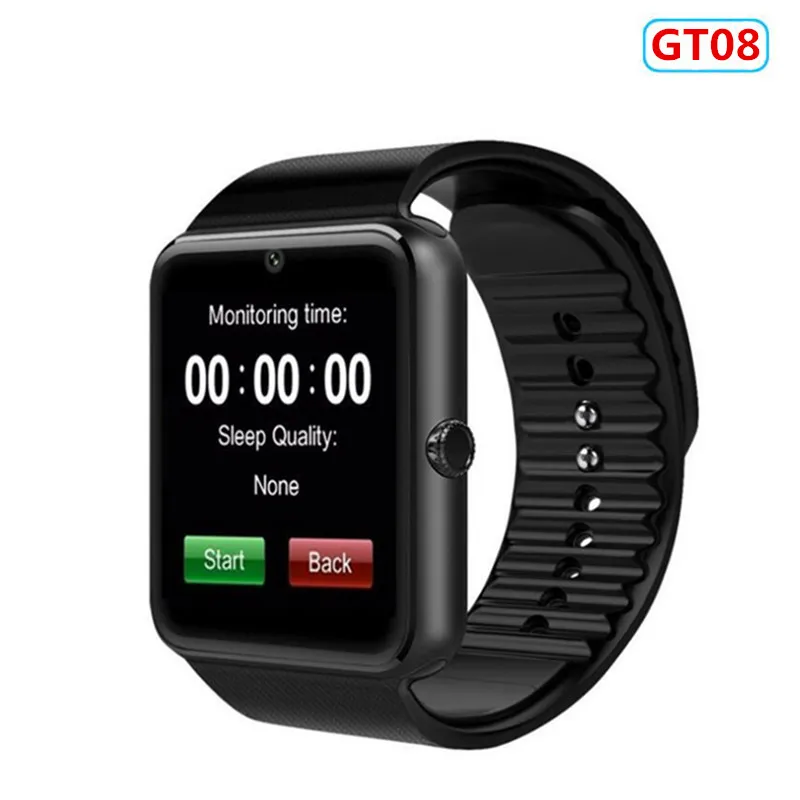 GT08 Black Bluetooth Смарт-часы DZ09 GT08 A1 T8 Q18 Z60 часы из сплава с слотом для sim-карты TF Музыка MP3 для телефона Android и IOS - Цвет: GT08 Black