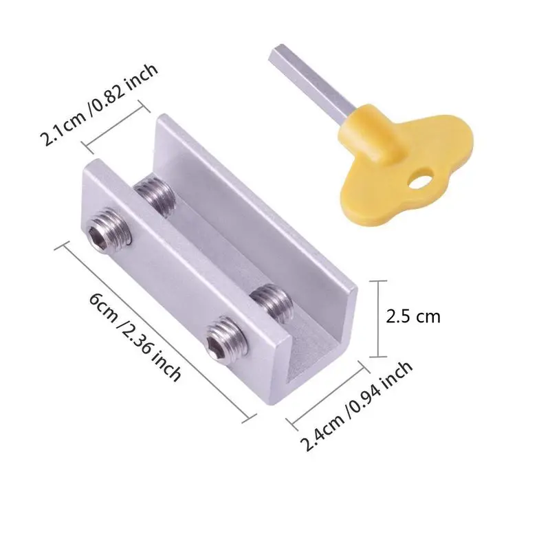 4 шт. регулируемые раздвижные оконные замки Стоп Дверь из алюминиевого сплава рамка замок безопасности