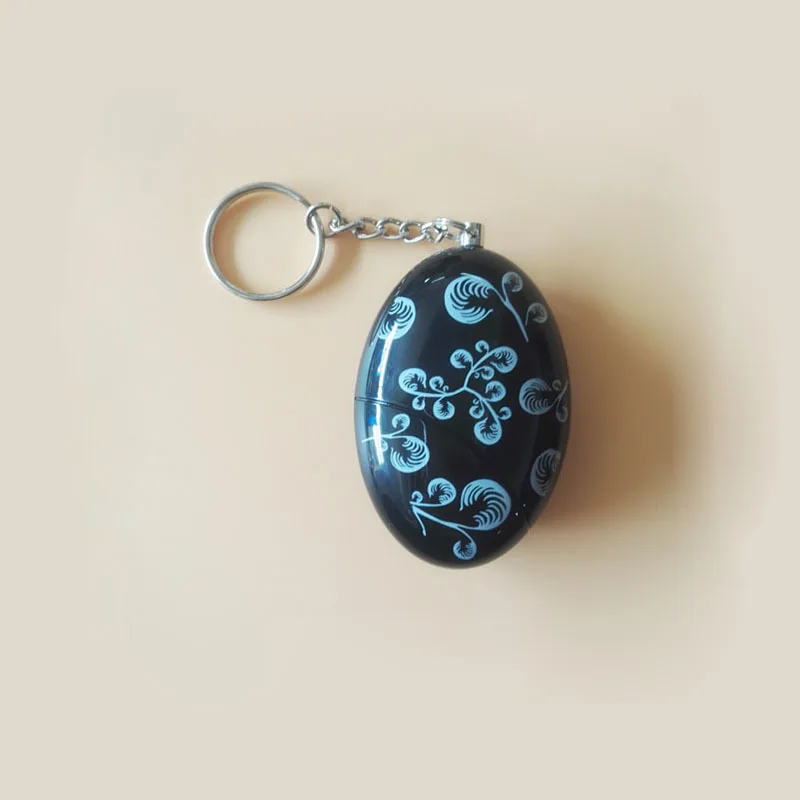 120dB Printed Egg Shape Emergency Alert Keychain Gender Uncovering Adult Party Commemorative Meaningful Gift