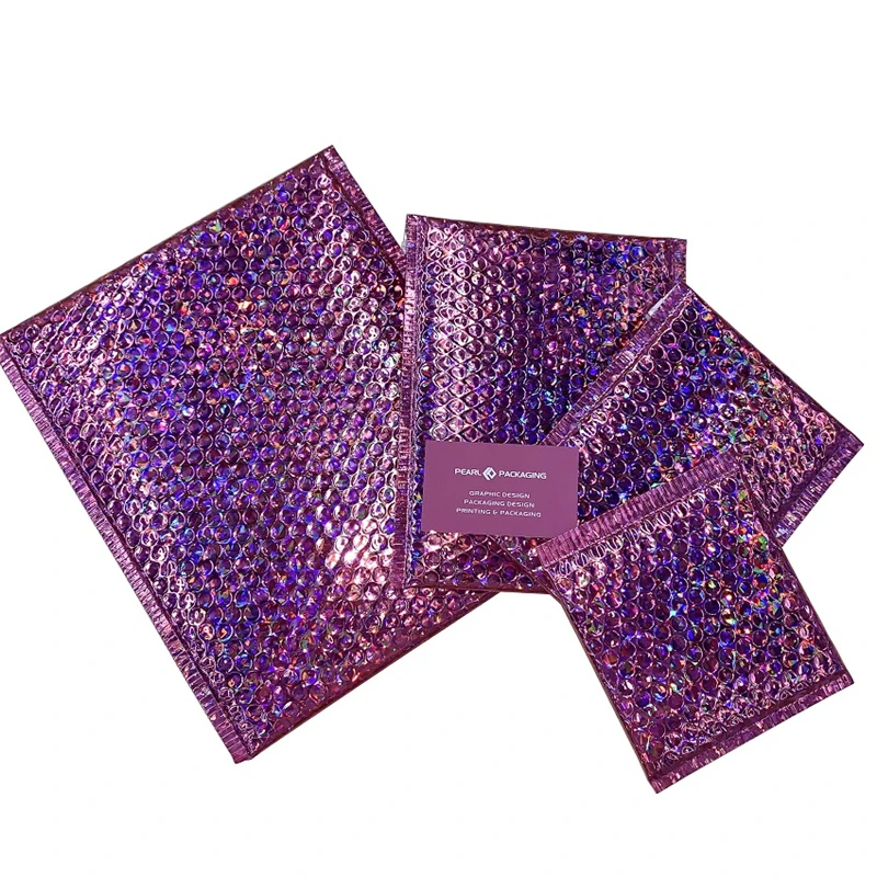 50pcs Hot Pink Holographic Padded Bubble MailerGift Bags & Wrapping Supplies AliExpress