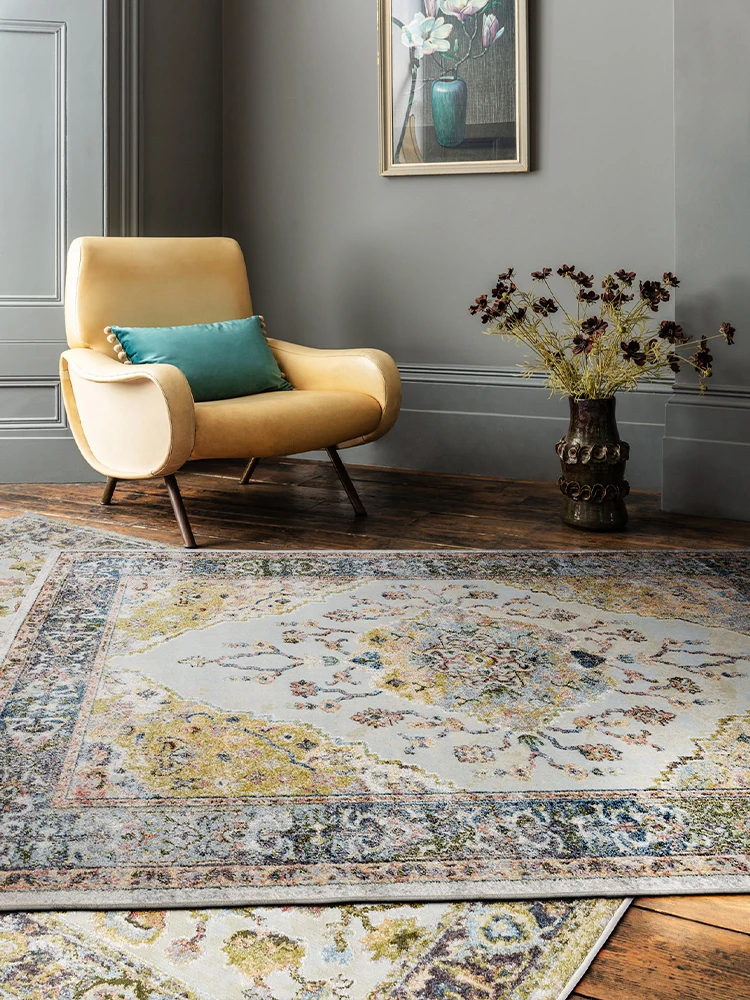 

American Carpet Persian Carpet for Living Room Vintage Area Thick Rug Sofa Coffee Table Floor Carpet Non-slip Mat Morocco Carpet