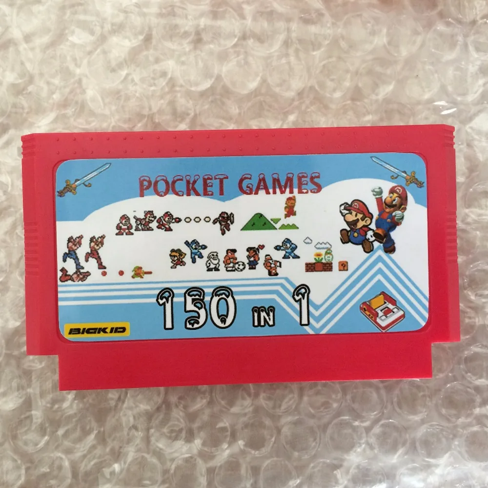 Карманная игра 150 в 1 карманная 60 Pin карта для 8-битной игровой приставки Прямая