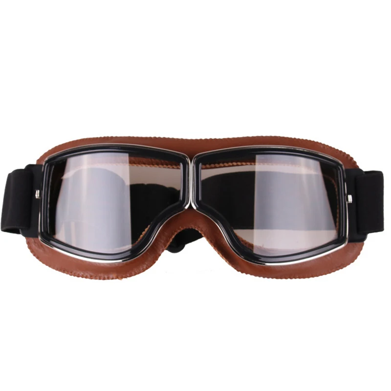 Motorcycle Goggles Helmet Pilot Scooter Retro Moto Outdoor Dirt Bike Riding Sunglasses Motocross Glasses Vintage Off-Road ATV