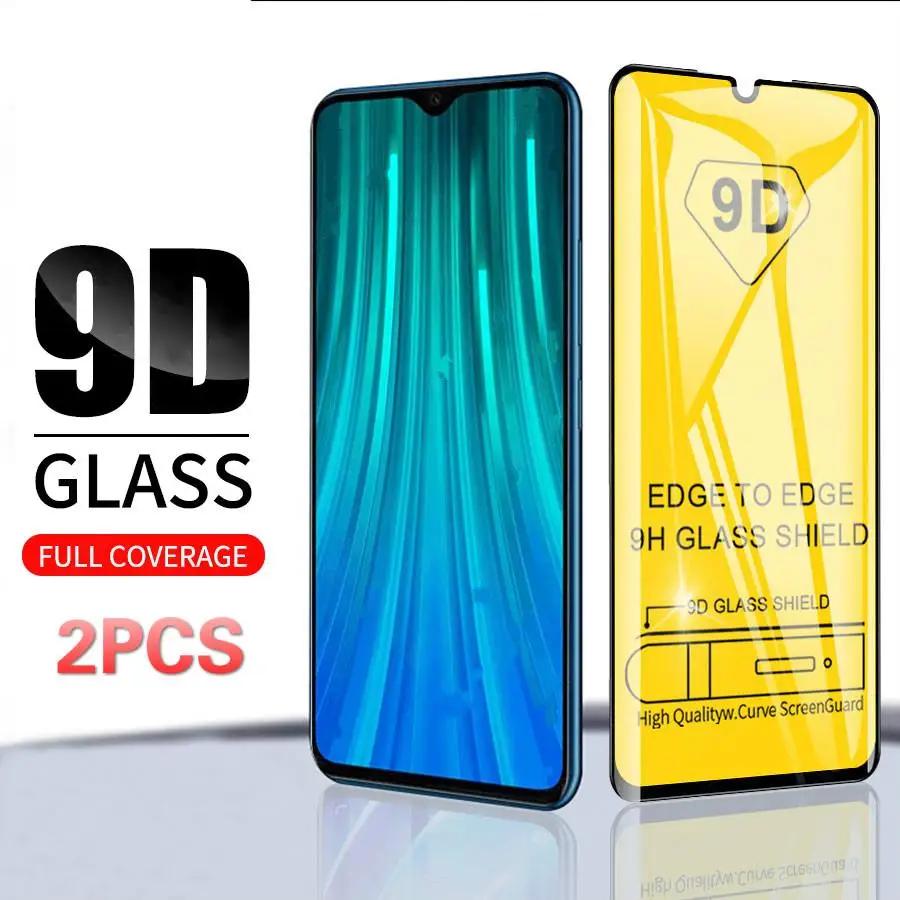 

2PCS 9D Protective Full Tempered Glass For Xiaomi Redmi Note 8 Pro Screen Protector For Xiomi Redmi Note8 8Pro Note 8 Film Glass