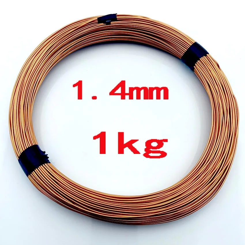 1.4mm 1000g 0,04 0,05 0,06 0,08 0,1 0,15 0,2 0,25 0,31 1,0 1,2 мм Qa-1-155 провода эмалированные Медный провод магнитная катушка обмотки высокое Закал - Цвет: 1.4mm