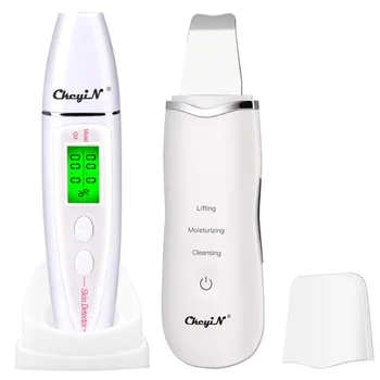 

LCD Screen Digital Skin Facial Analyzer Machine Ultrasonic Skin Scrubber Remover Moisture Meter Tester Deep Cleaning Skin Care