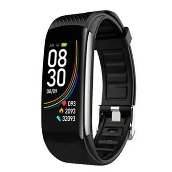 

New Fashion Body Temperature Smart Bracelet Watch IP67 Waterproof Heart Rate Monitor Smartband Wristband Fitness Health Tracker