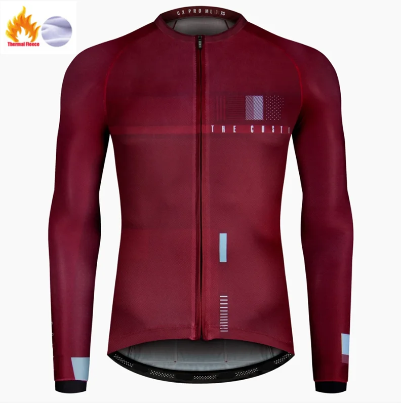 Winter Jersey Новинка, спортивный термальный флисовый комплект для велоспорта, велосипедные шорты, велосипедные Джерси, набор Ropa Ciclismo Hombre, комплект для велоспорта - Цвет: Winter Jersey