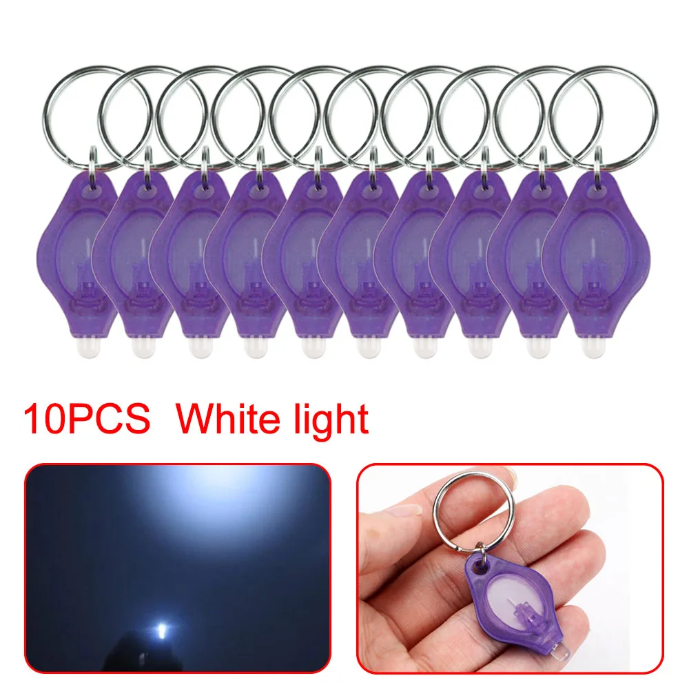 10 шт. мини светодио дный яркий светодиодный фонарик Фонарь Лампа микро свет брелок Squeeze Light брелок для ключей Кемпинг Lanterna аварийный свет
