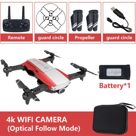 4K wifi H3 мини складной Радиоуправляемый Дрон с 1080P 4K HD широкоугольной камерой Радиоуправляемый вертолет оптический поток Квадрокоптер дроны подарок для детей игрушки - Цвет: 4K wifi