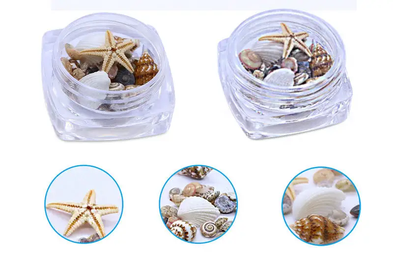 Морская серия Пляж Морская Раковина Морская звезда 3D украшение для ногтей маникюр DIY художественное украшение ногтей наклейки