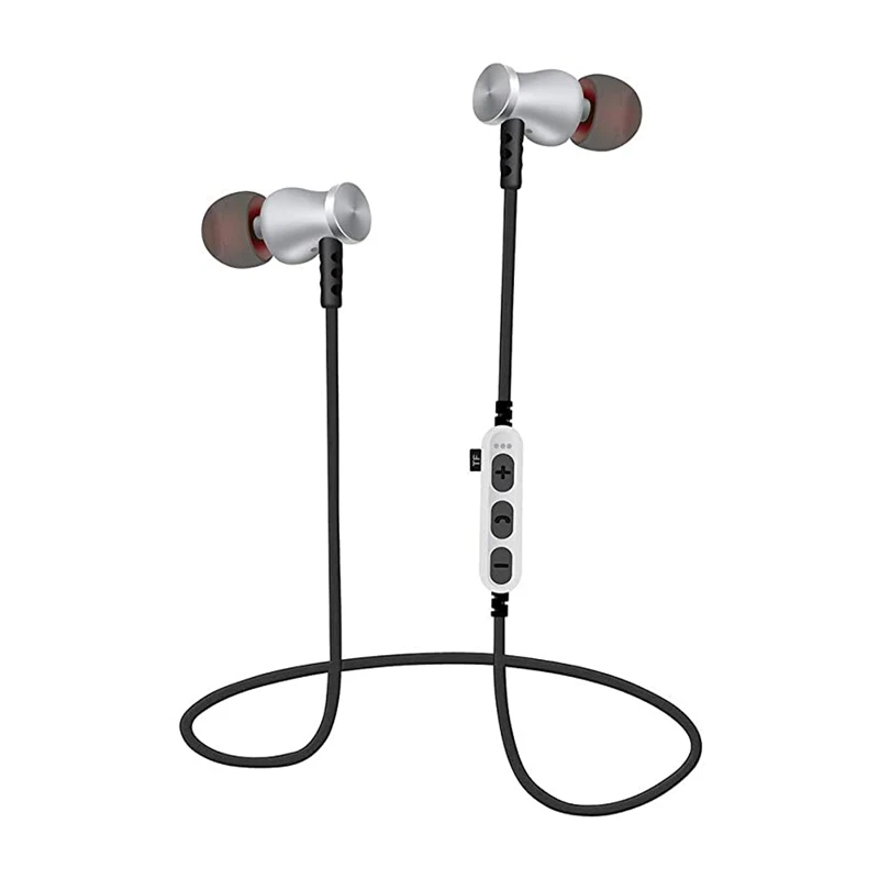 MS T5 Halter Bluetooth Headset Wireless BT4 2 Stereo Headset Earbuds Sports Headphones Support TF Card Card Play