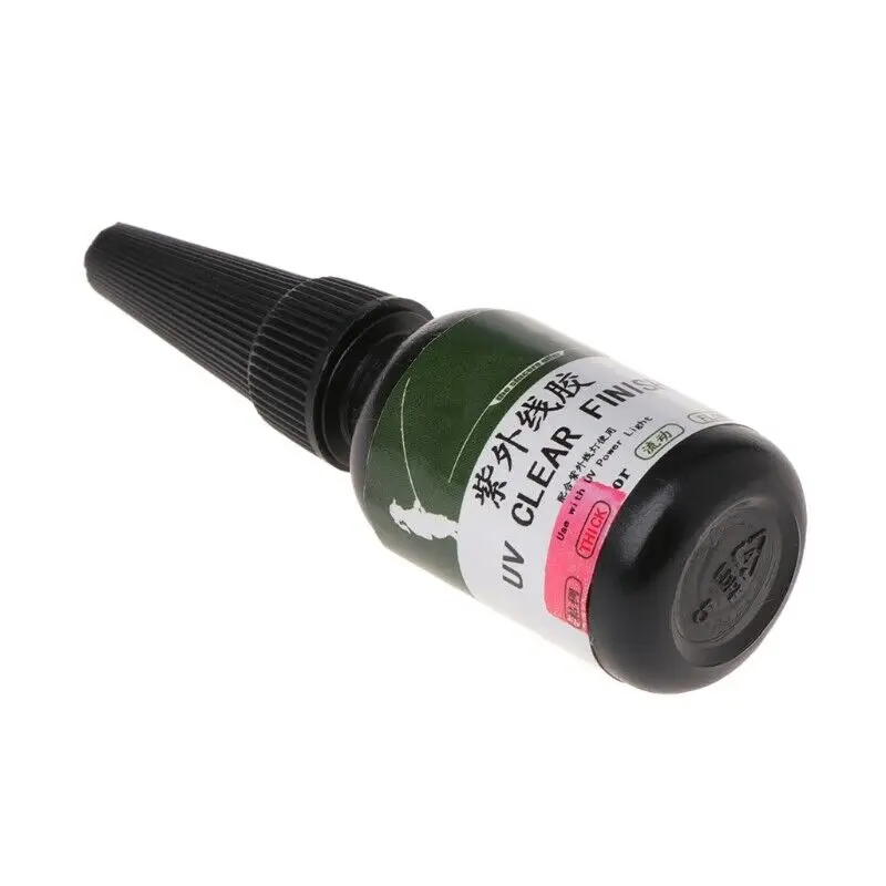 

Instant Dry Cure UV Glue Fly Fishing Thick Flow Flies Binding Clear Finish Effective FOU99