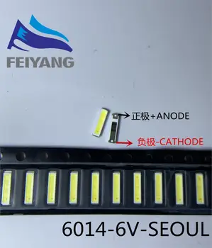 

1000pcs XIASONGXIN LIGHT 6014 SMD LED Beads Cool White 1W 6V 150mA For TV/LCD Backlight 6.0*1.4 cold white chip-2