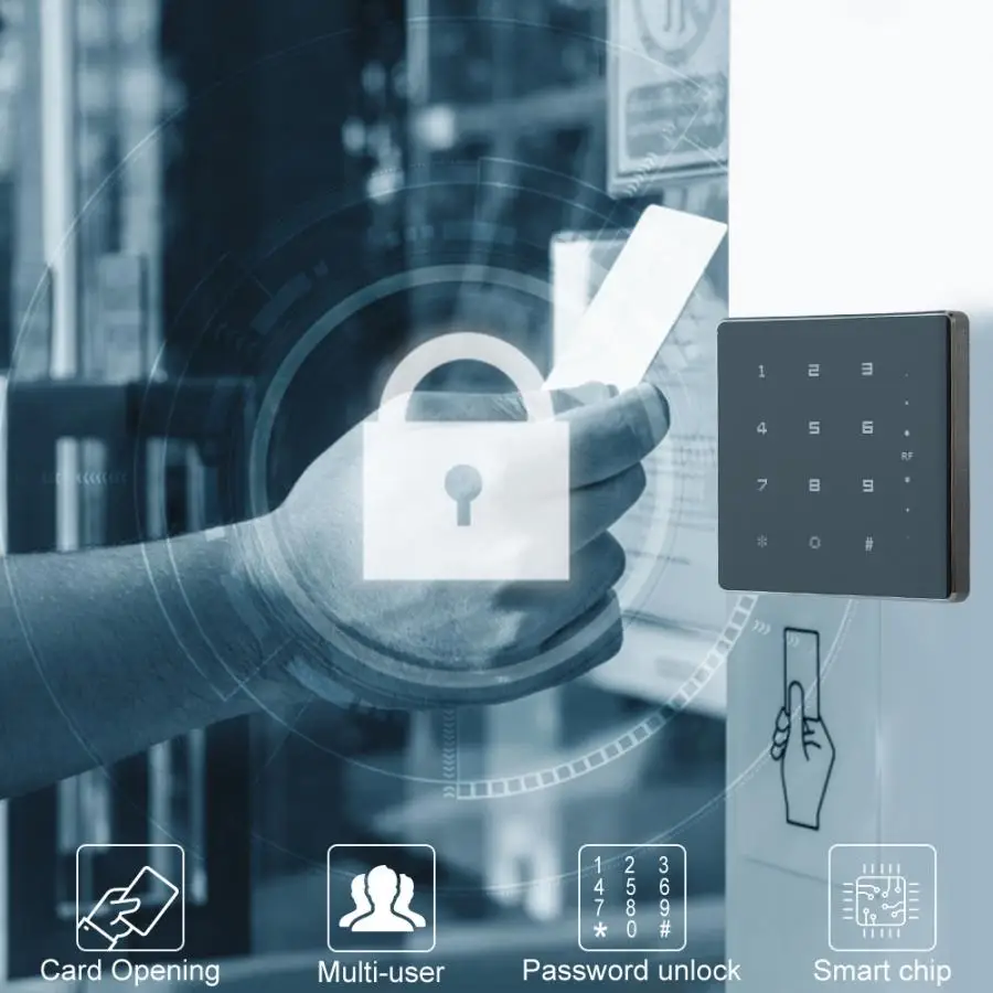 Водонепроницаемый Ультратонкий РЧ RFID считыватель карт Wiegand26/34 для системы контроля доступа DC5-16V