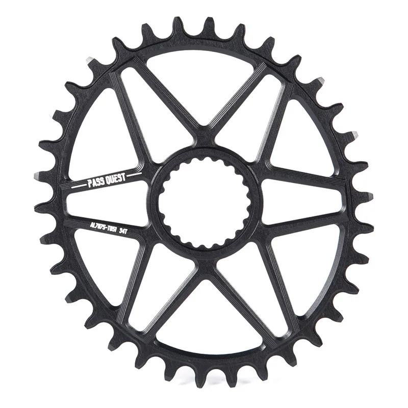 black 34T Pass Quest сеть MTB кольцо подходит для M7100 M7130 M8100 M9100 12 Скорость овальная 30/32/34/36/38/40 т горный велосипед звездочка цепной передачи - Цвет: black 34T