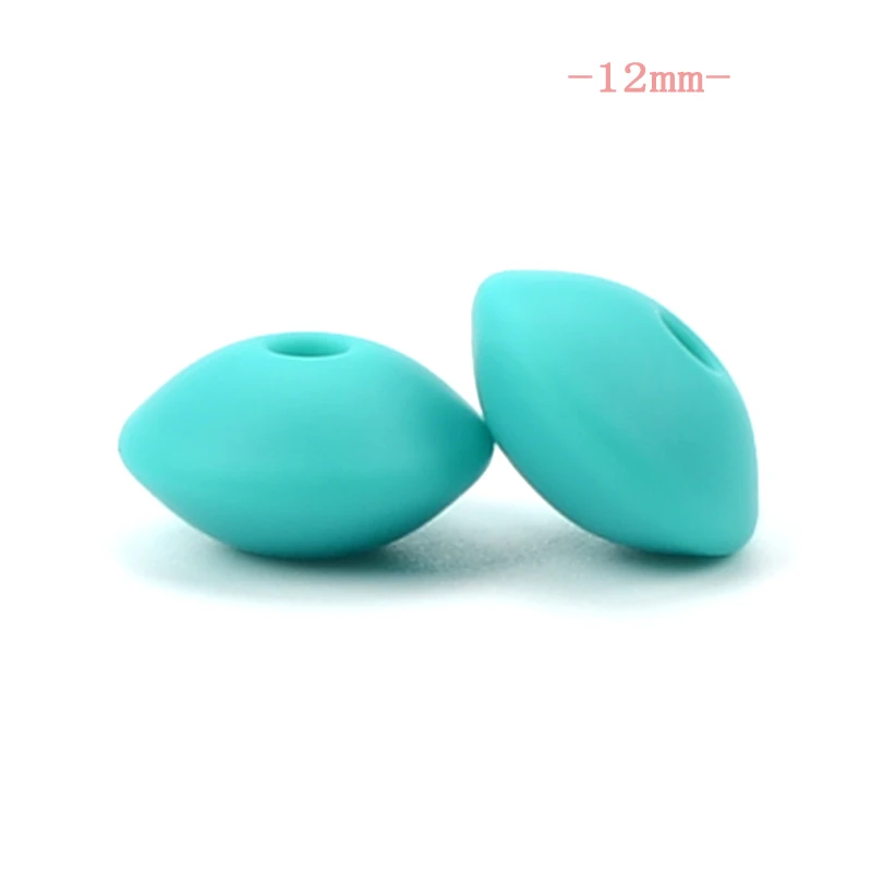 12mm turquoise LOFCA 12/15 мм Силиконовые чечевицы бусины 10 шт./лот детский Прорезыватель для зубов игрушки, не содержащие БИСФЕНОЛ по уходу за ребенком Силиконовый Сделай Сам грызунок Цепочки и ожерелья ювелирных изделий - Цвет: 12mm turquoise
