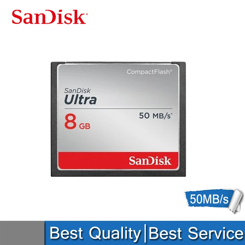 8GB50MBS SanDisk cf-карта 8G карта памяти камеры Canon Nikon 50 м/с 30 м/с высокоскоростная cf-карта - Емкость: 8GB50MBS