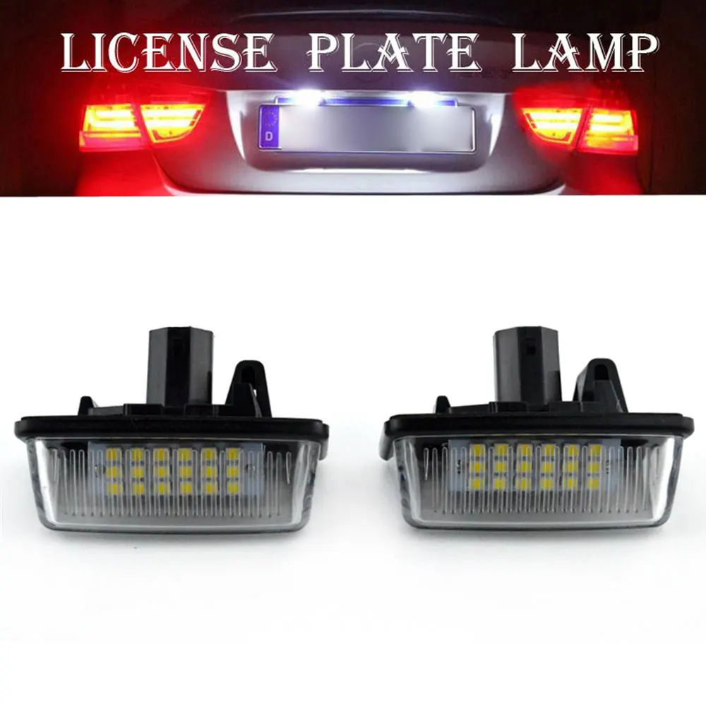 2 шт. 12V 18LED автомобиля Подсветка регистрационного номера SMD замена для Защитные чехлы для сидений, сшитые специально для Toyota Corolla Автомобильная сигнальная лампа новая 68x23x42 мм